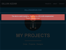 Tablet Screenshot of dillonazzam.com